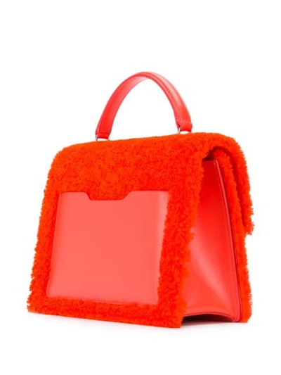 Shop Off-white Furry 2.8 Jitney Bag In Orange