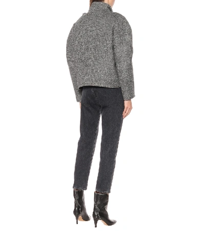 Shop Isabel Marant Nate Wool-blend Jacket In Grey