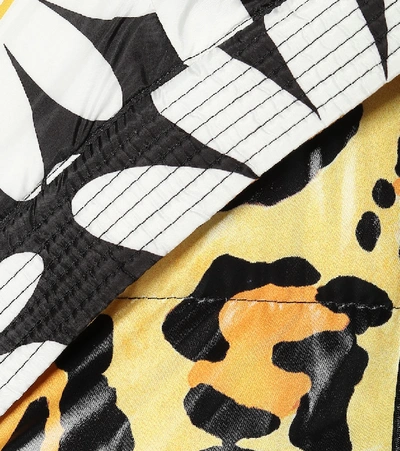 Shop Moncler Genius 0 Moncler Richard Quinn Mary Leopard-print Puffer Jacket In Yellow