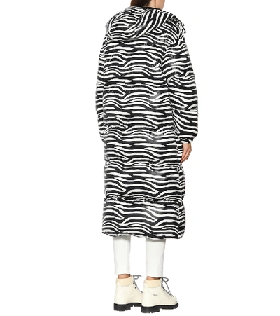 Shop Moncler Genius 0 Moncler Richard Quinn Ava Zebra-print Coat In Multicoloured