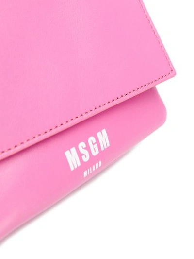 Shop Msgm Micro Logo Bum Bag - Black