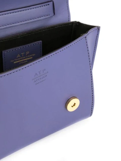 Shop Atp Atelier Montalcino Shoulder Bag In Purple
