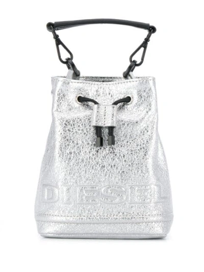 METALLIC BUCKET BAG