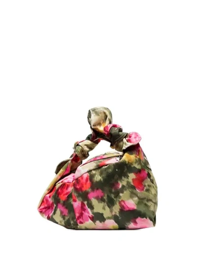 Shop Simone Rocha Wrap Baby Floral Bag In Multicolour