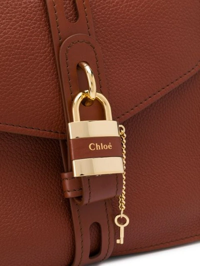 Shop Chloé Medium Aby Day Shoulder Bag In Brown