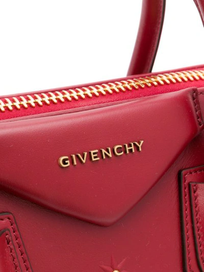 Shop Givenchy Studded Antigona Tote - Red