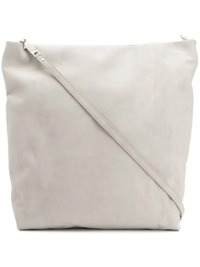 Shop Rick Owens Big Adri Crossbody Bag In Grey