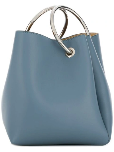 Shop Jil Sander Small Loop Bag - Blue