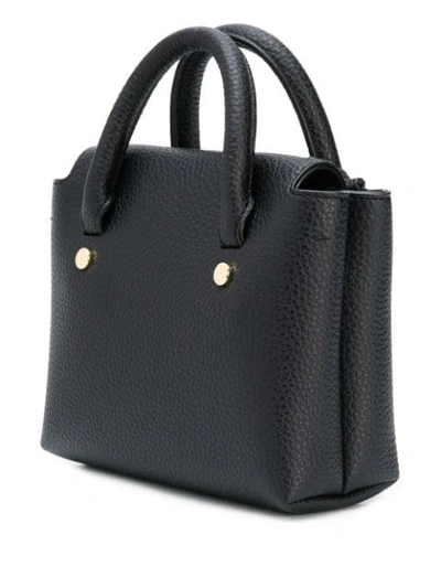 Shop Emporio Armani Eagle Logo Tote Bag In Black