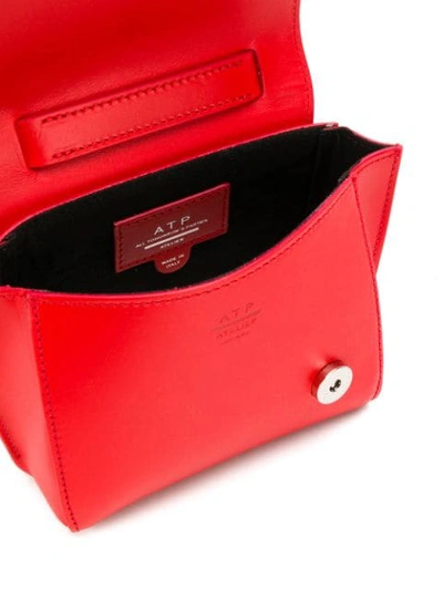 Shop Atp Atelier Montalcino Mini Tote In Red