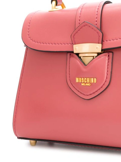 Shop Moschino Satchel Bag - Pink