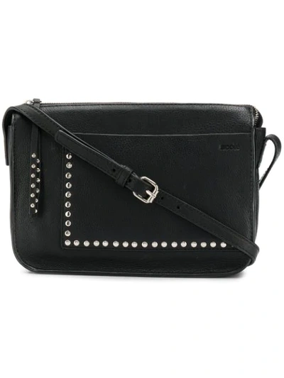 Shop Acoté Stud Detailed Shoulder Bag In Black