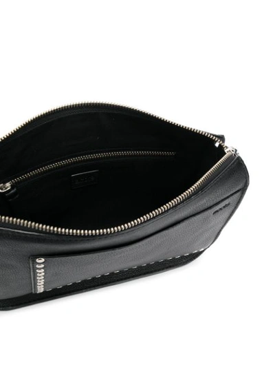 Shop Acoté Stud Detailed Shoulder Bag In Black