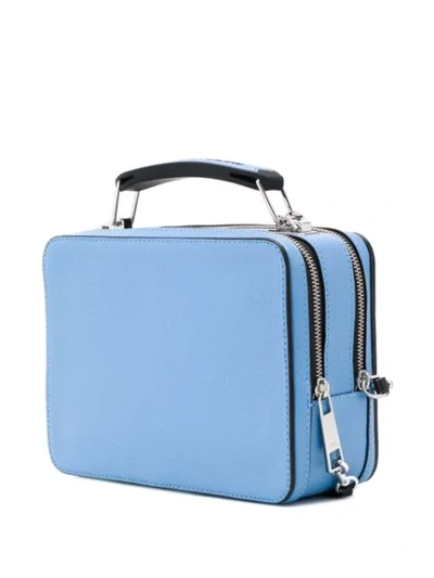 Shop Marc Jacobs The Mini Box Bag In Blue