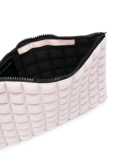Shop No Ka'oi Chocolate Bar Quilted Clutch In Pink