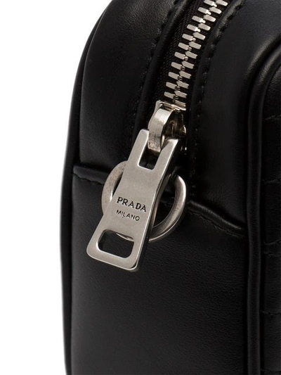 Shop Prada Diagramme Camera Bag In Black