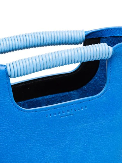 Shop Simon Miller Blue Birch Mini Leather Tote