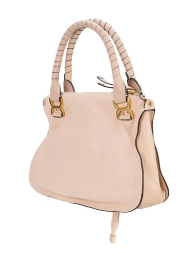 Shop Chloé Marcie Tote Bag In Pink