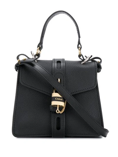 Shop Chloé Small Aby Day Shoulder Bag In Black