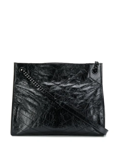 Shop Saint Laurent Niki Shoulder Bag In Black