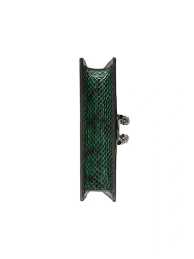 Shop Gucci Dionysus Super Mini Snakeskin Bag In Green
