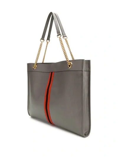 Shop Gucci Raja Large Tote Bag In Grey