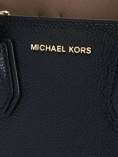 Shop Michael Michael Kors Mercer Medium Tote In Black
