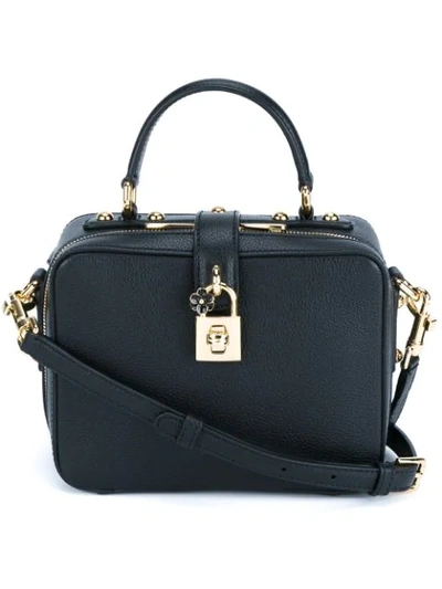 Shop Dolce & Gabbana Dolce Soft Shoulder Bag - Black