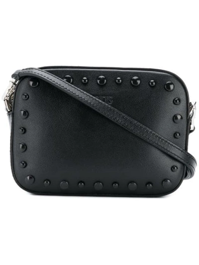 Shop Tod's Gommino Mini Shoulder Bag In Black