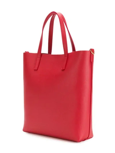 Shop Saint Laurent Shopping Tote In Red