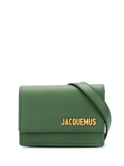 Shop Jacquemus Le Ceinture Bello Belt Bag In 68580 Dark Green