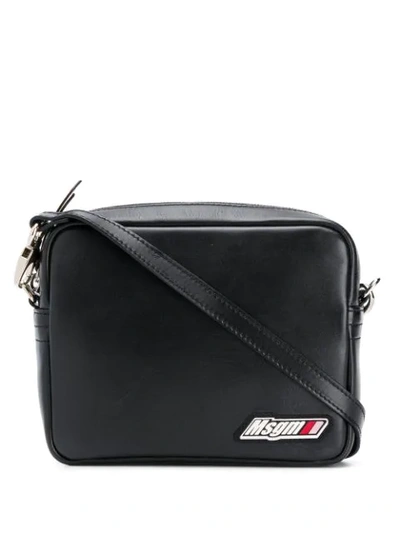 Shop Msgm Crossbody Bag In Black