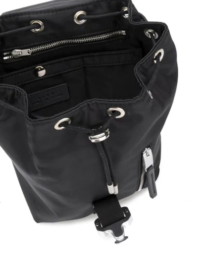 Shop Alyx 1017  9sm Buckle Fastened Mini Backpack - Black