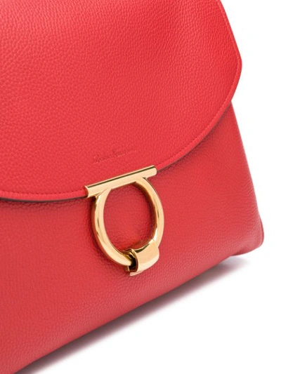 Shop Ferragamo Salvatore  Margot Crossbody Bag - Red