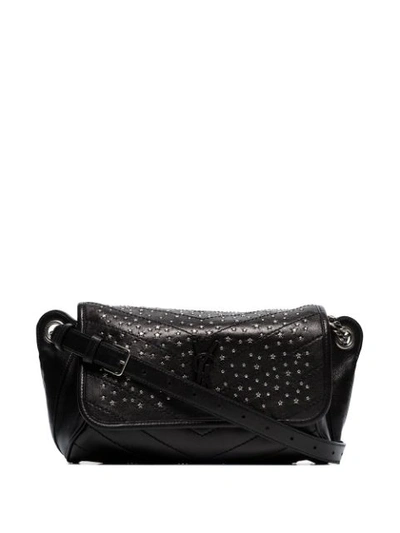Shop Saint Laurent Niki Studded Crossbody Bag In Black