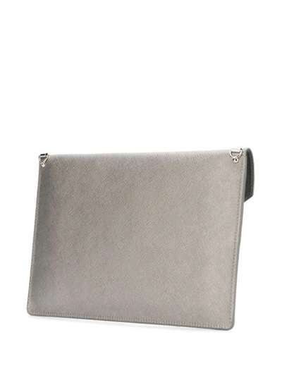 Shop Lancaster Envelope Clutch Bag In Metallic