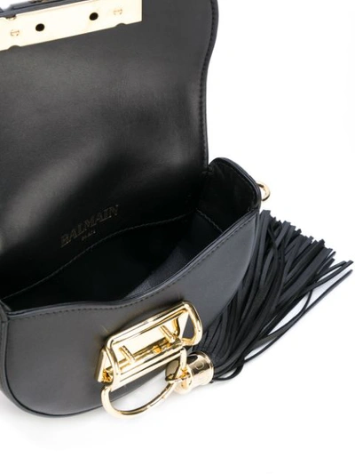 Shop Balmain 45-15 Crossbody Bag In Black