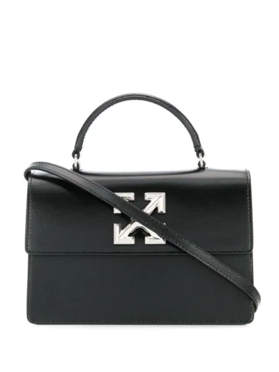 Shop Off-white Arrow Logo Shoulder Bag In Black