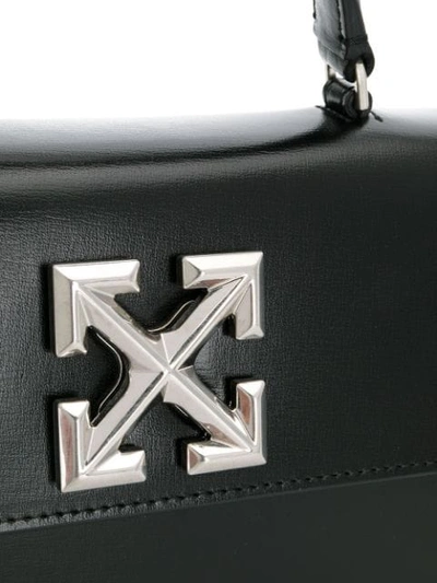 Shop Off-white Arrow Logo Shoulder Bag In Black