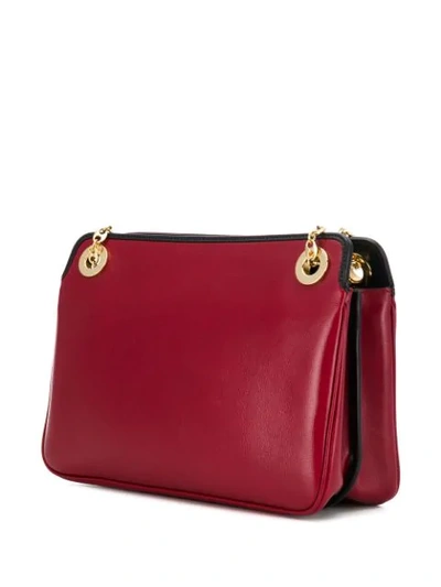 Shop Gucci Marina Chain Shoulder Bag In Red