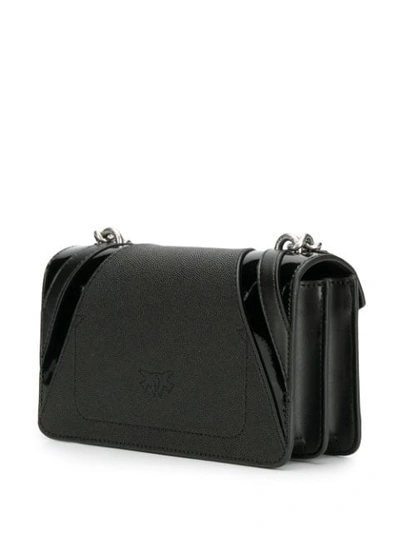 Shop Pinko Love Crossbody Bag In Black