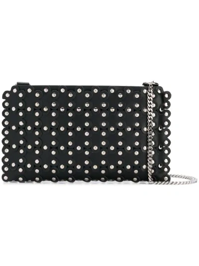 Shop Red Valentino Studded Crossbody Bag In Black