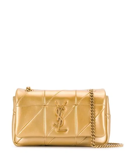 Shop Saint Laurent Small Jamie Cross-body Bag In Gold