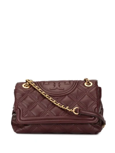 Shop Tory Burch Stitching Detail Cross Body Bag In Red