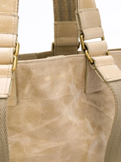 Shop Isabel Marant Wardy Tote Bag In Neutrals