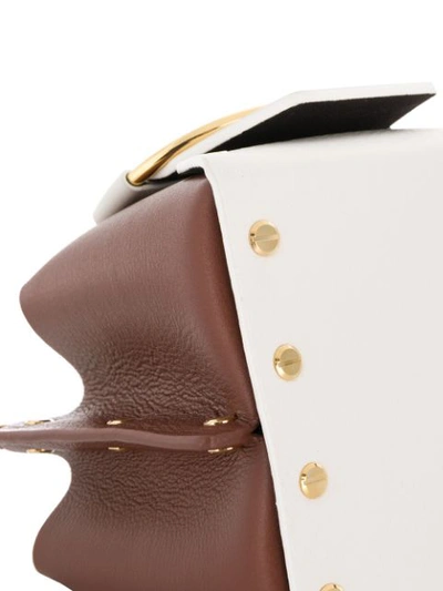 Shop Yuzefi Mini Delila Shoulder Bag In Brown