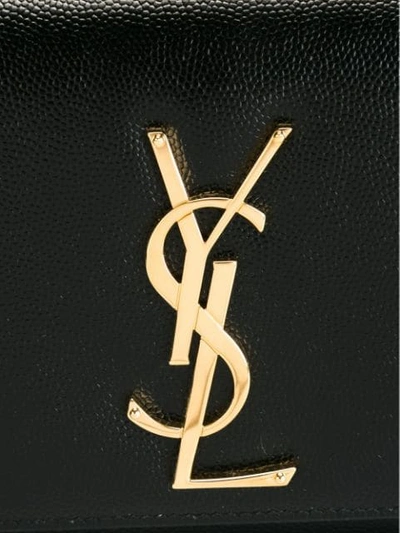 Shop Saint Laurent 'classic Monogram' Clutch In Black