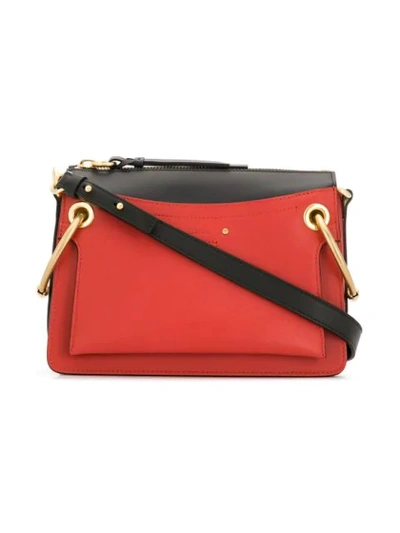 Shop Chloé Small Roy Bag In Red