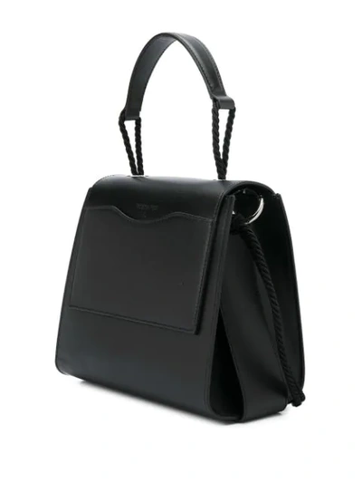 Shop Patrizia Pepe Hornet Charm Tote Bag In Black
