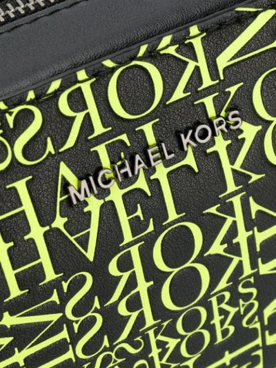 Shop Michael Michael Kors Medium Ginny Crossbody Bag In Black